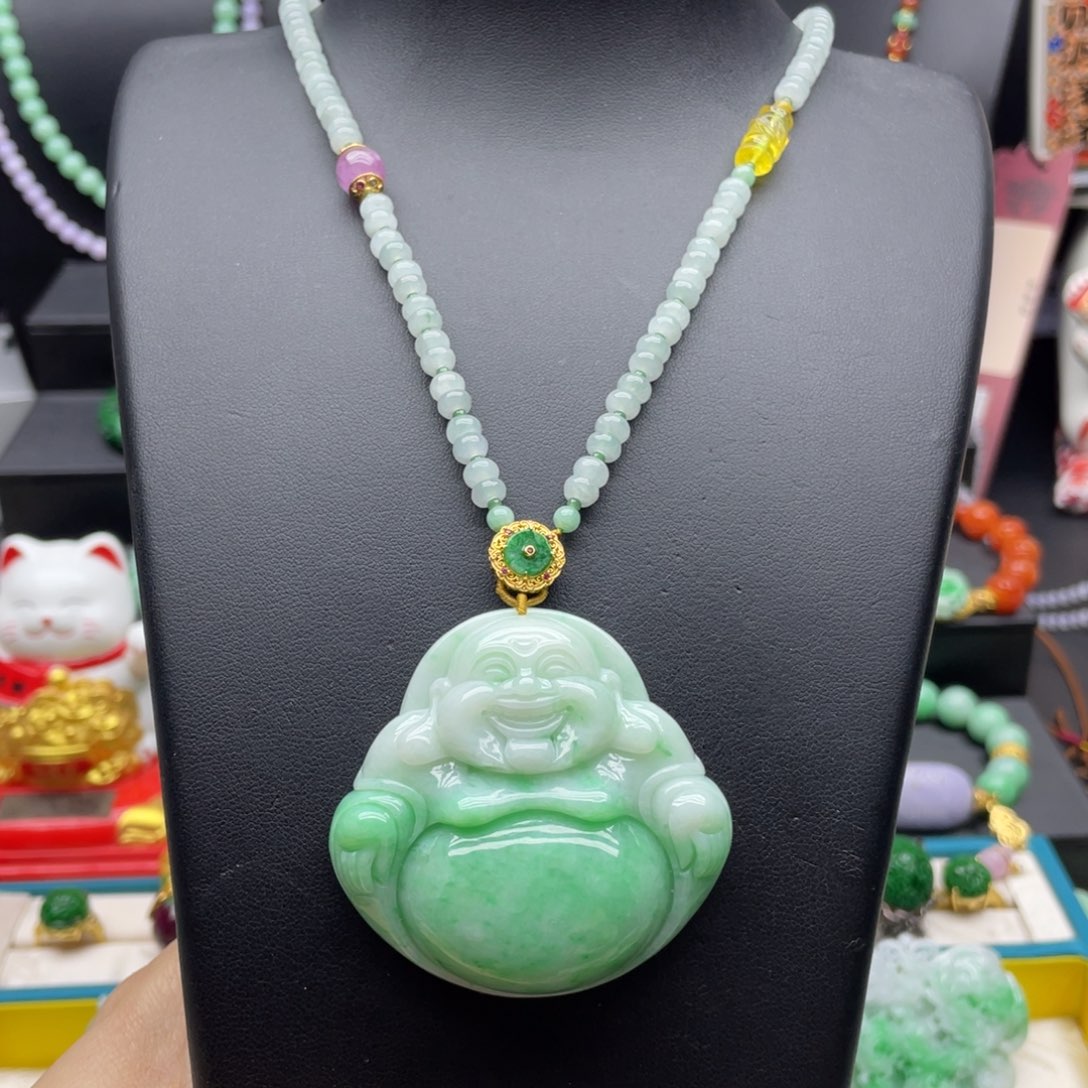 翡翠未镶嵌颈饰翡翠佛公