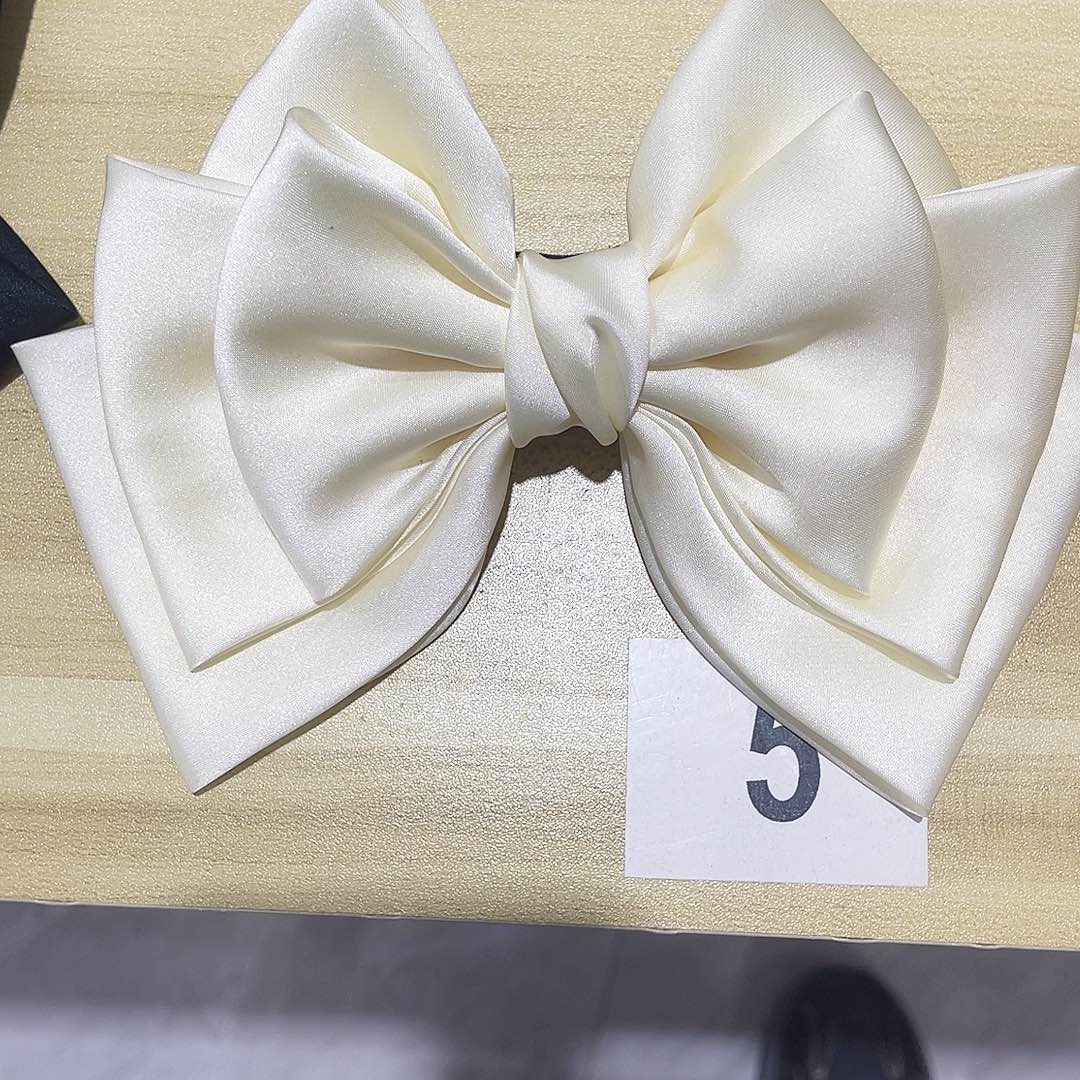 皮质铁合金蝴蝶结发夹