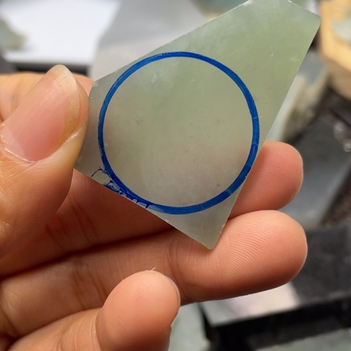 定制翡翠未镶嵌片料定制不退不换