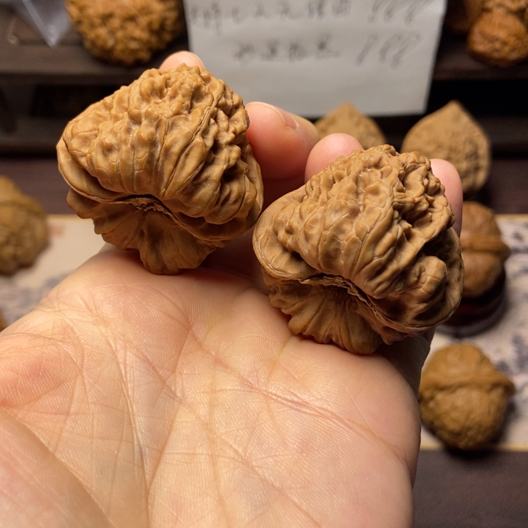 把件文玩核桃全品平谷凹底40