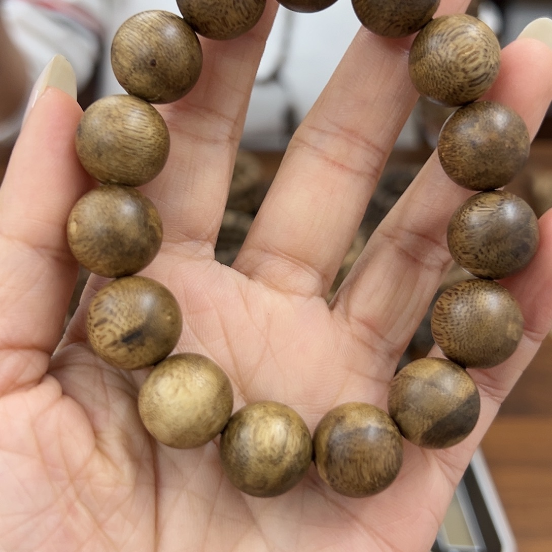 沉香沉香香囊沉香海南瘤疤1.5圆珠单圈多样性发一