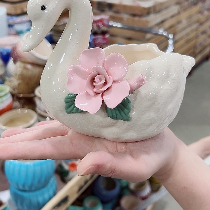 有孔.凑满10元发货多肉陶瓷花盆！