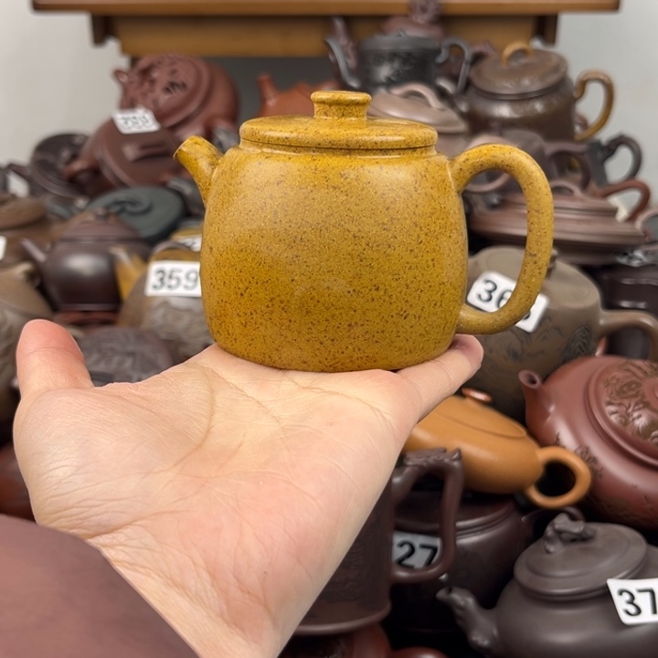 茶壶紫砂壶口磕破