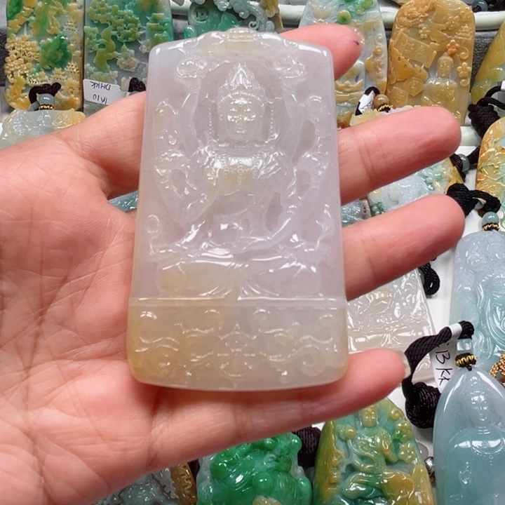 墨***6翡翠未镶嵌吊坠(不含链)挂件
