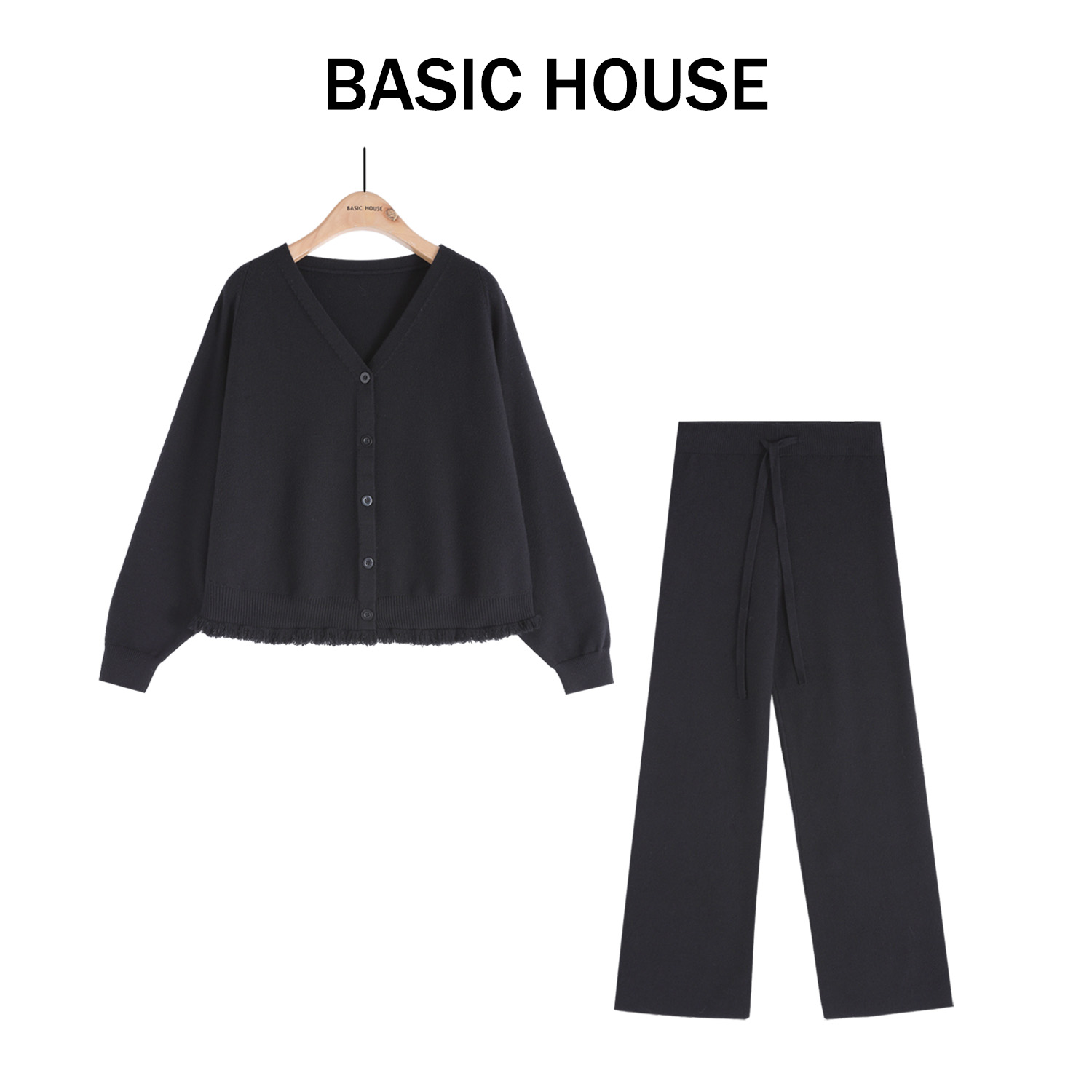 Basic House/百家好新款百搭气质轻奢时尚套装B1385B5UN22