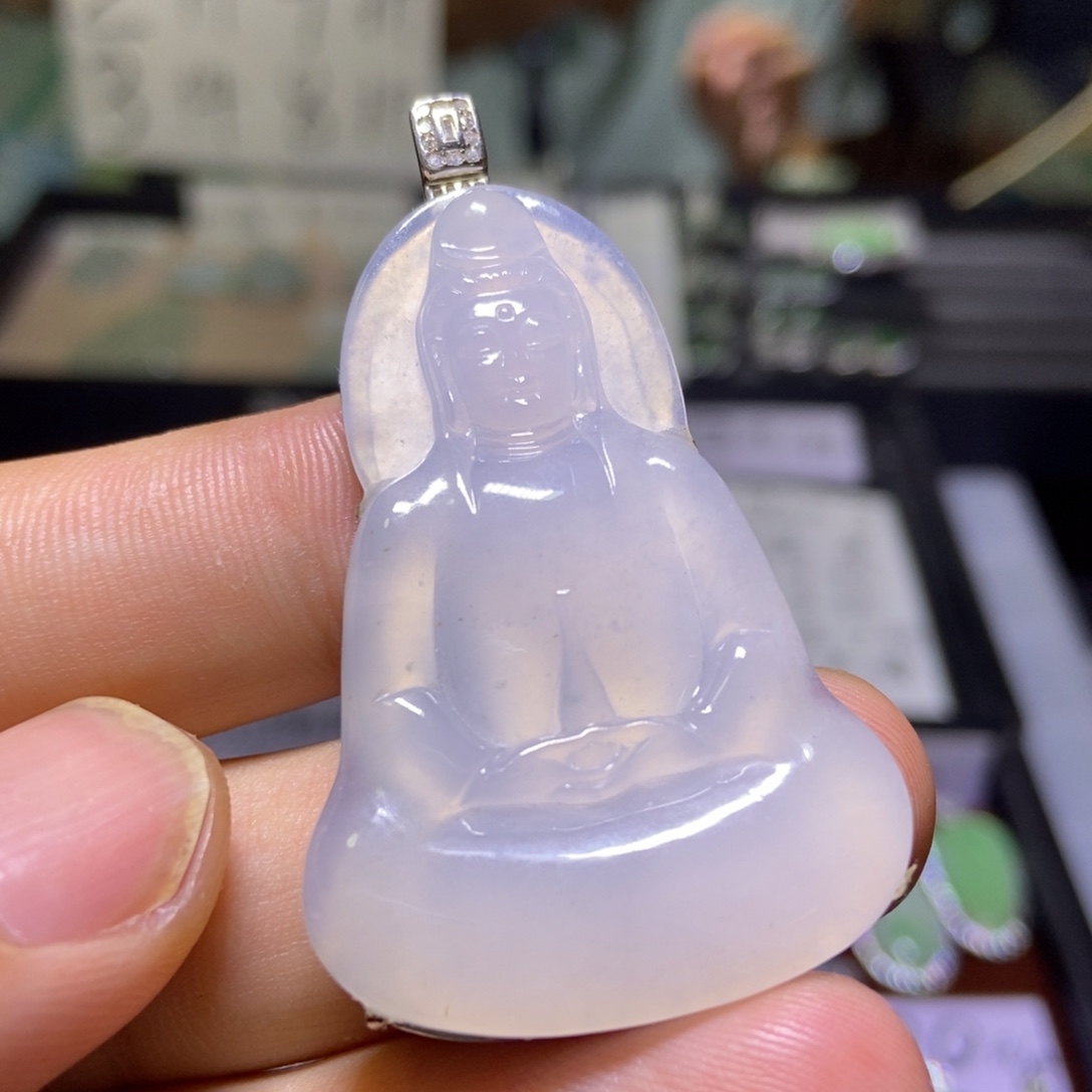 翡翠银S925镶嵌颈饰