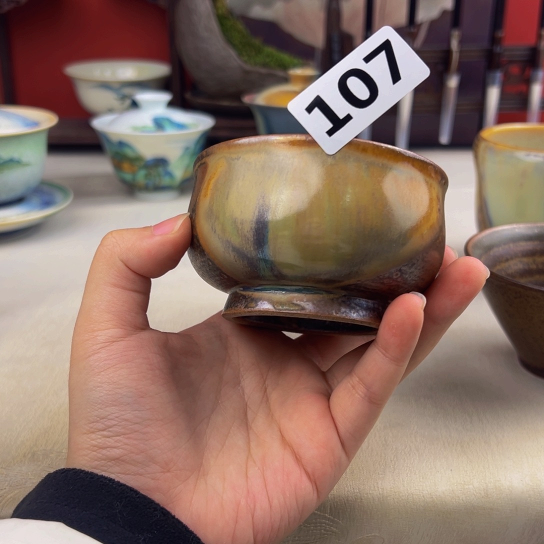 杯子纯手工柴烧主人杯