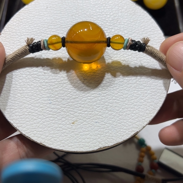 琥珀颈饰未镶嵌琥珀吊坠22mm