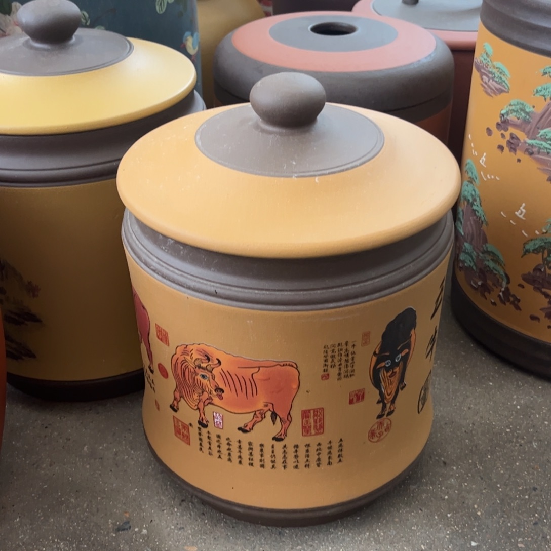 紫砂茶叶罐8饼茶叶罐