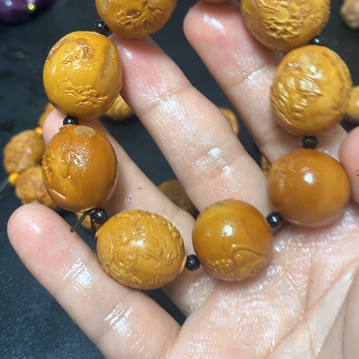 手串/手链橄榄核橄榄微瑕2.0正圆