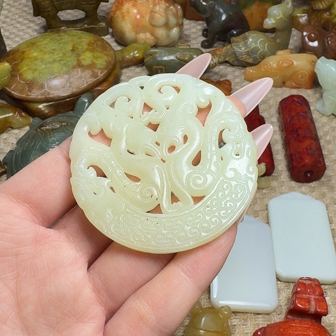 白玉菩提吊坠挂件