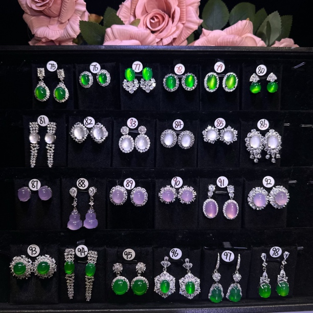 时尚百搭款玉髓耳环75/98