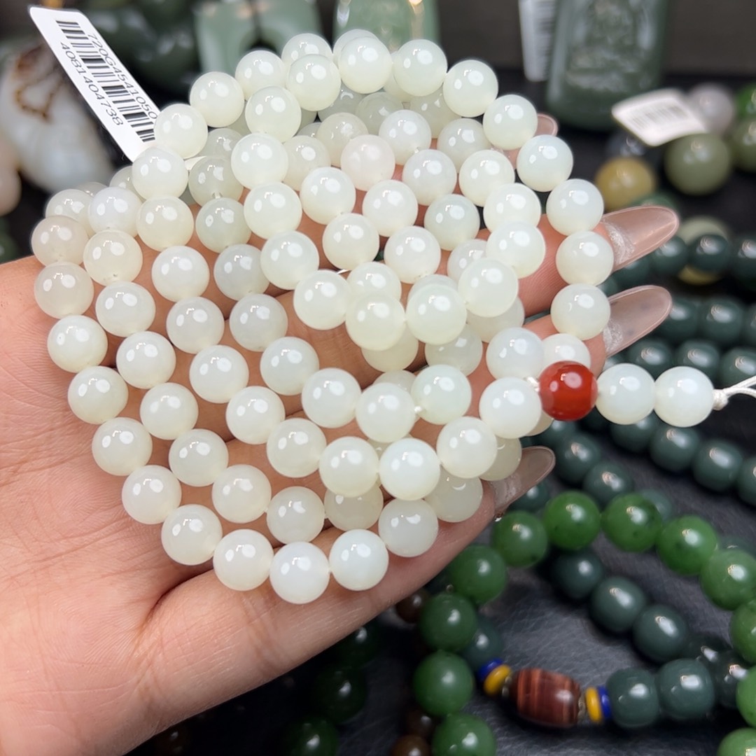 和田玉手串未镶嵌