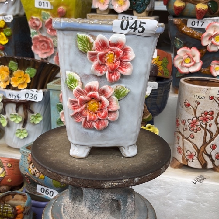 紫砂花盆粗陶材质多肉花盆