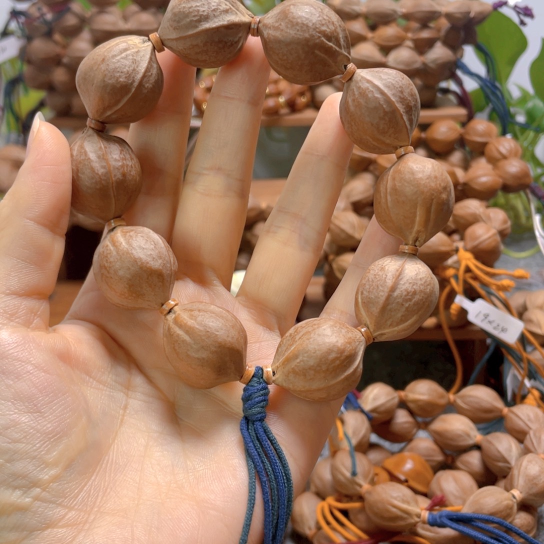 空***语橄榄核手串梅林铁核