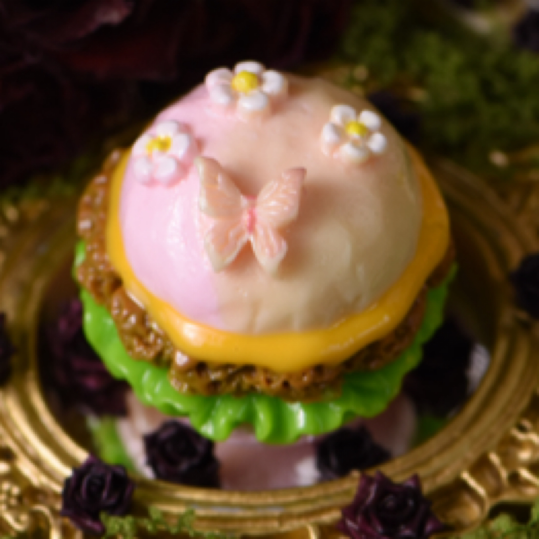 美味蝴蝶汉堡DIY饰品食玩仿真食玩