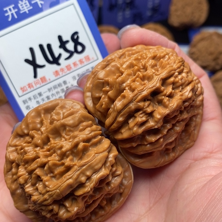 文玩核桃把件49四座楼X458