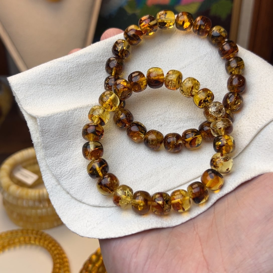 琥珀裸石未镶嵌花珀老型 多样发其一