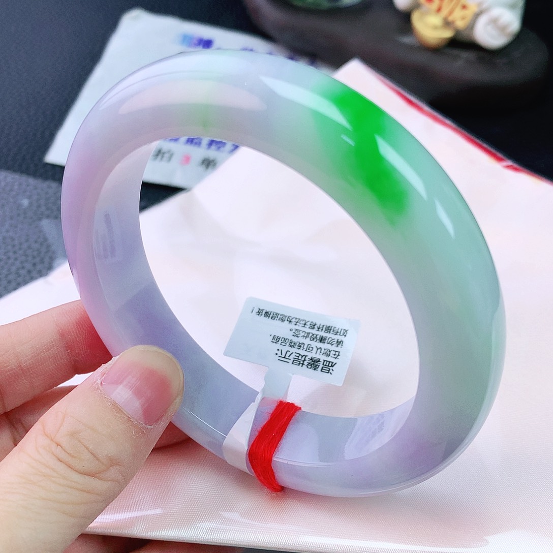 未镶嵌手镯翡翠60轮胎春彩