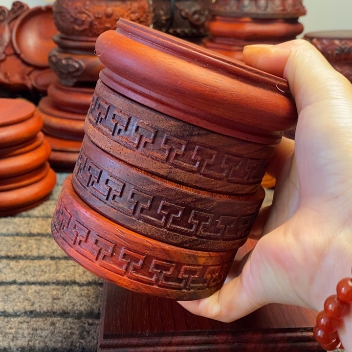 吴***)木回纹直径9.5/2.5的35四个