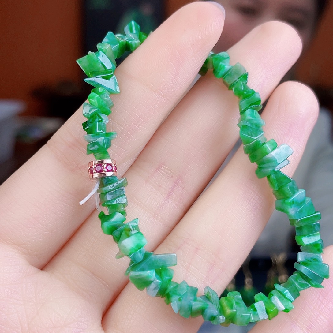 翡翠未镶嵌耳饰饰品