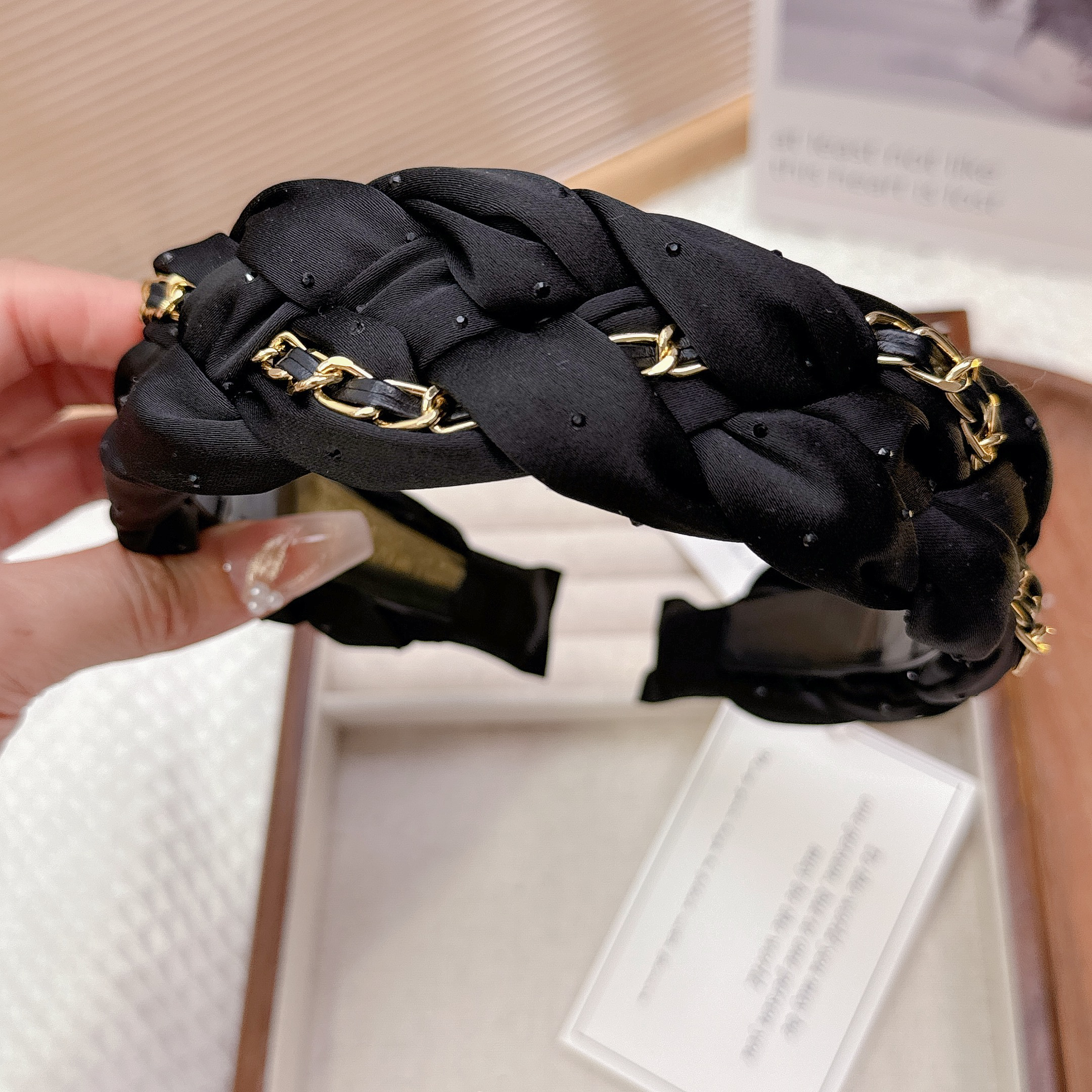 带齿韩国欧巴定制高端黑色发箍韩国2025夏天头箍气质