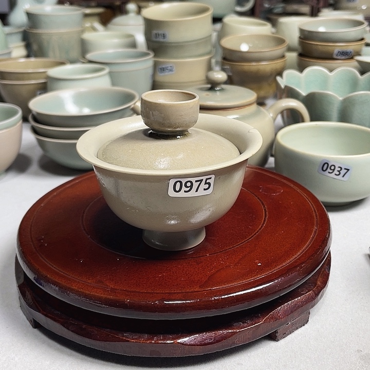 柴烧二材盖碗微瑕22222