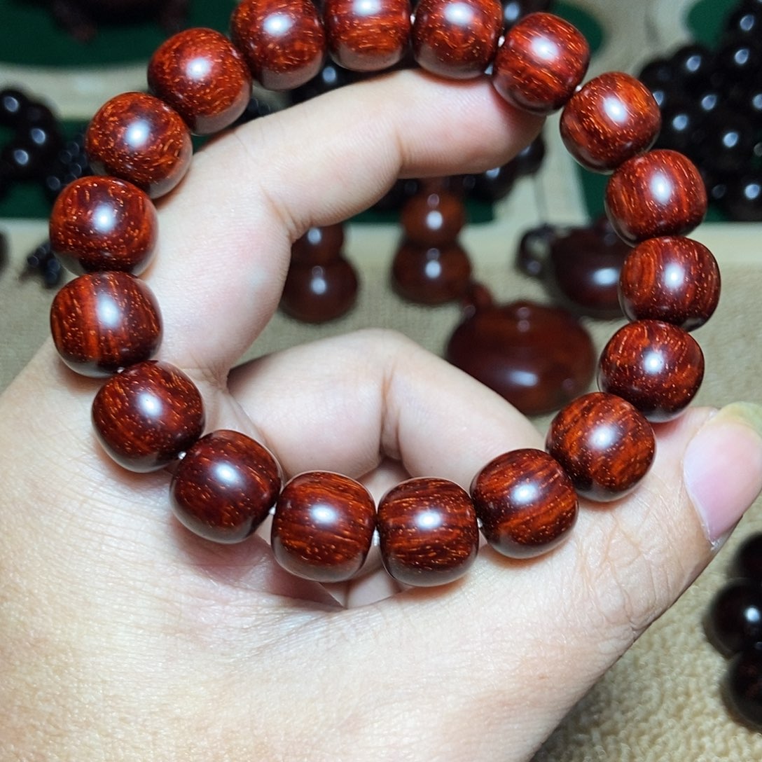 小叶紫檀手串/手链1.1-1.2老型 泡面纹