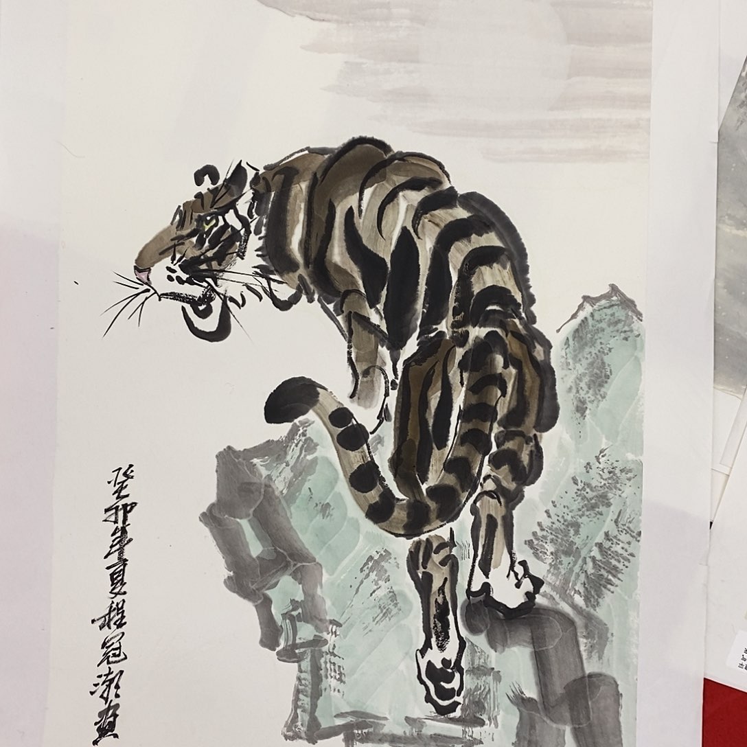 国画红辣椒去去皱的效果