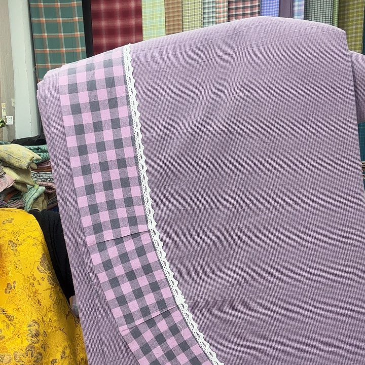 棉2.5米×2.4米圆角花边床单