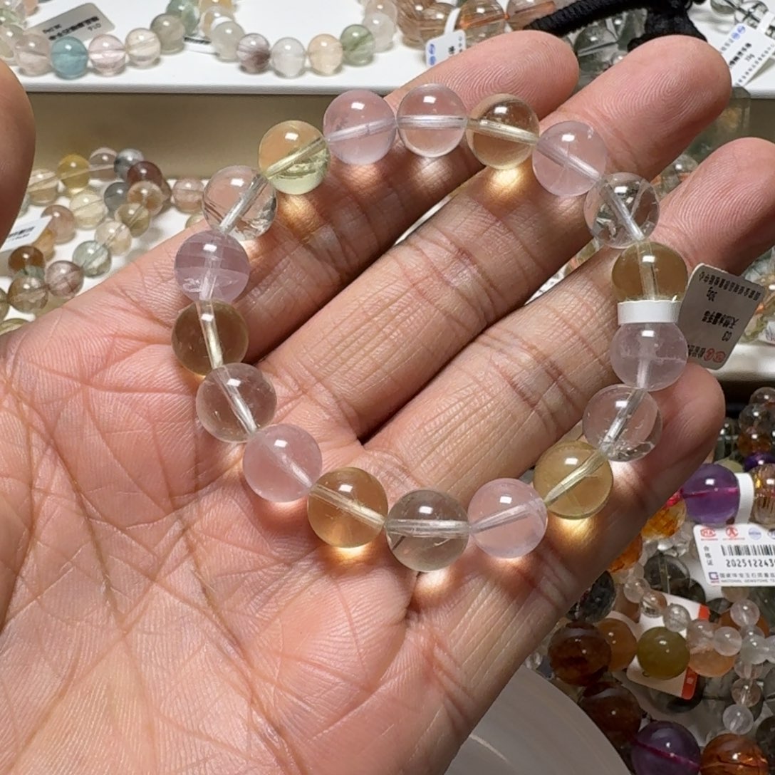 水晶手链未镶嵌天然水晶