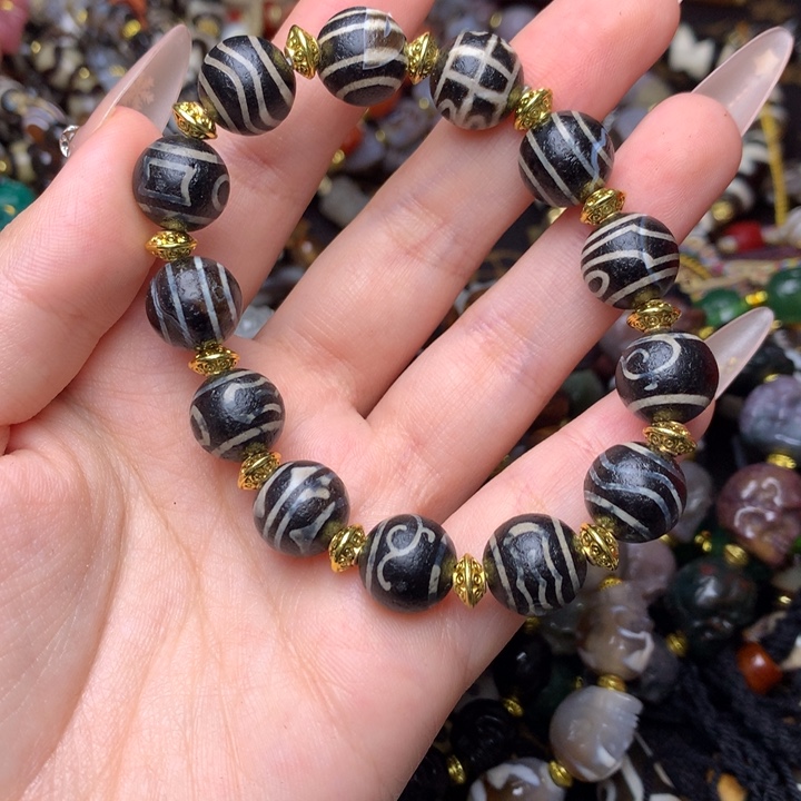 玛瑙/玉髓未镶嵌发一条