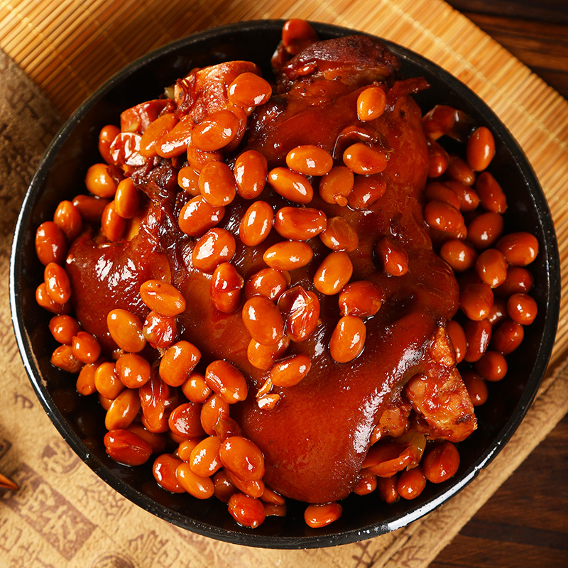 沈万三苏州特产黄豆蹄髈肘子猪蹄髈猪肘子卤味熟食即食600克*2袋