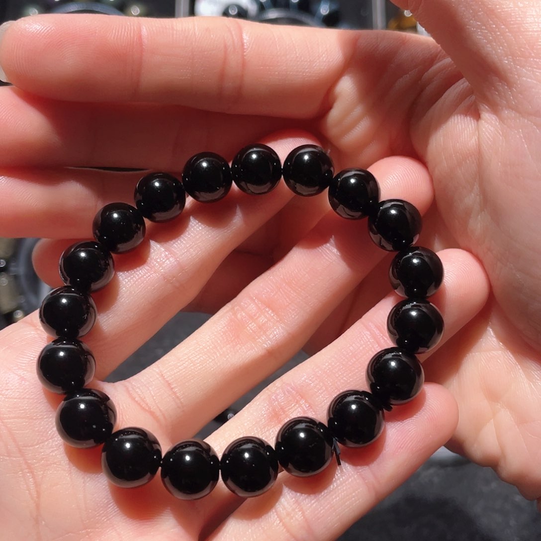 黑曜岩手链未镶嵌P****颜