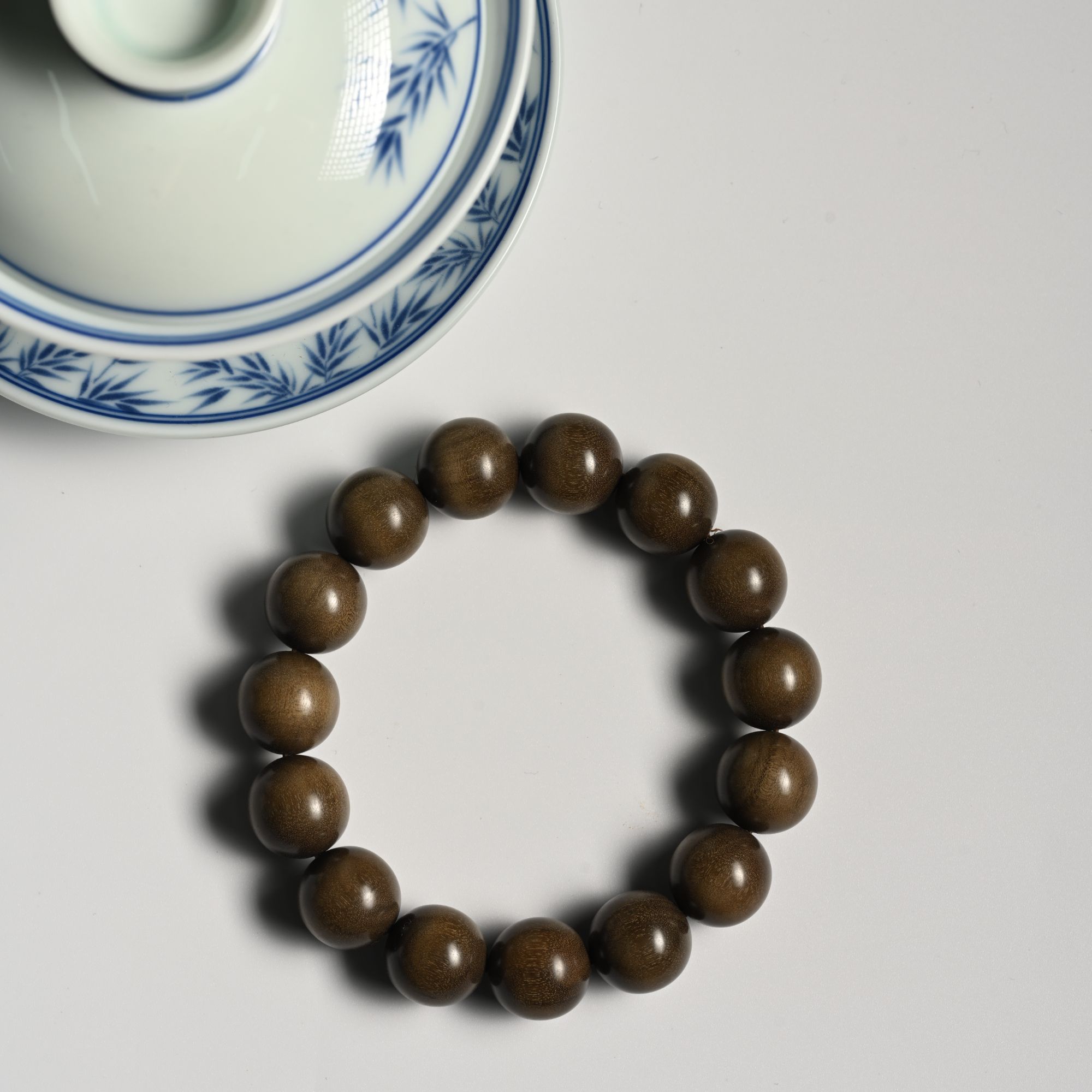 毛润出品【印度迈索尔老山檀香·阴沉·百年系列】精工圆珠单圈 043