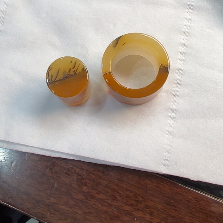 石英质玉（黄龙玉）戒圈未镶嵌