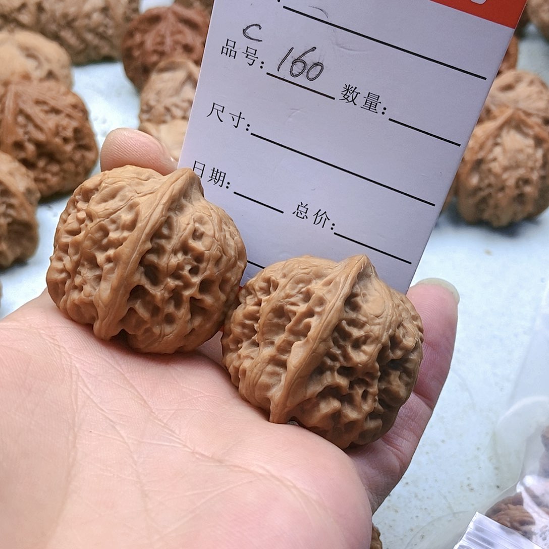把件桃核160号方金蝉37尺蜡皮