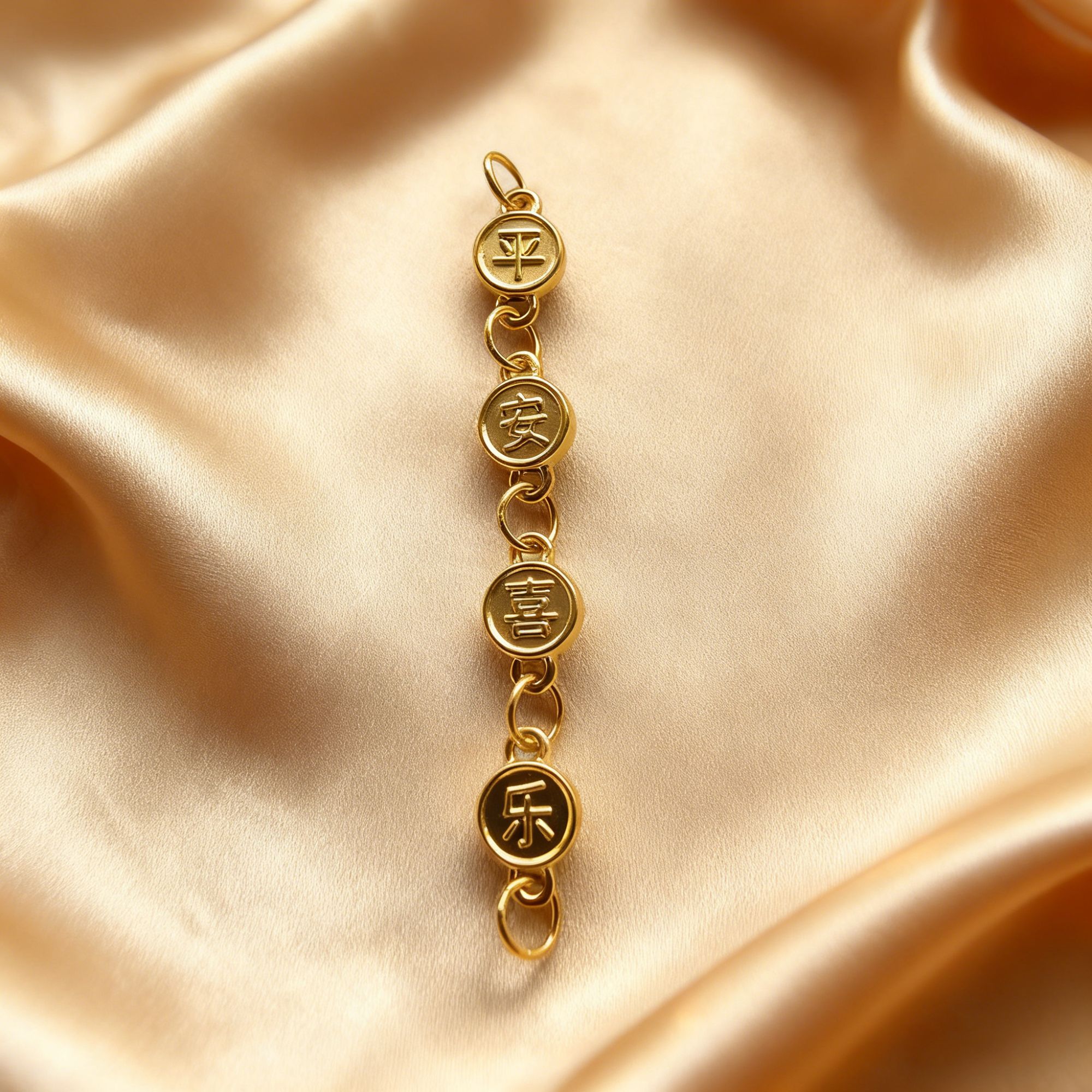 【黄金】足金999平安喜乐串CY69