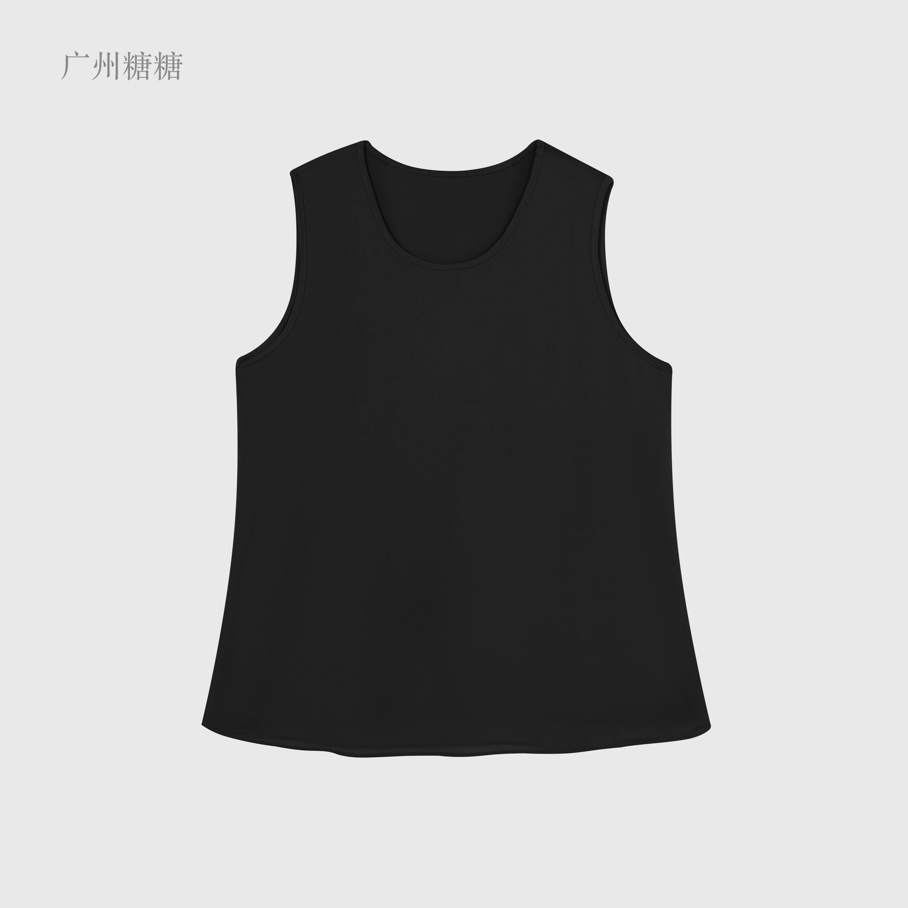 夏季新款双层雪纺拼接面料通勤舒适简约女士打底背心【6918】