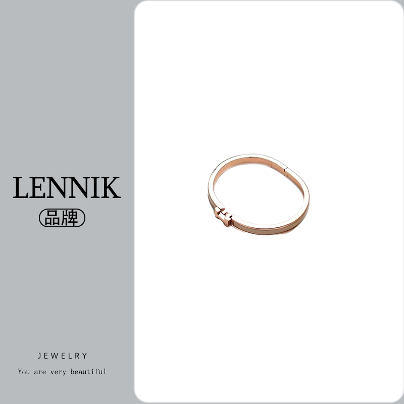  lennik/lennik JJ时尚百搭字母经典手镯