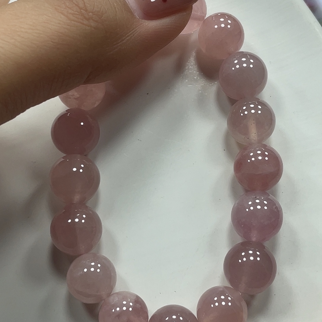 水晶未镶嵌手串粉水晶手串10Ｍ➕