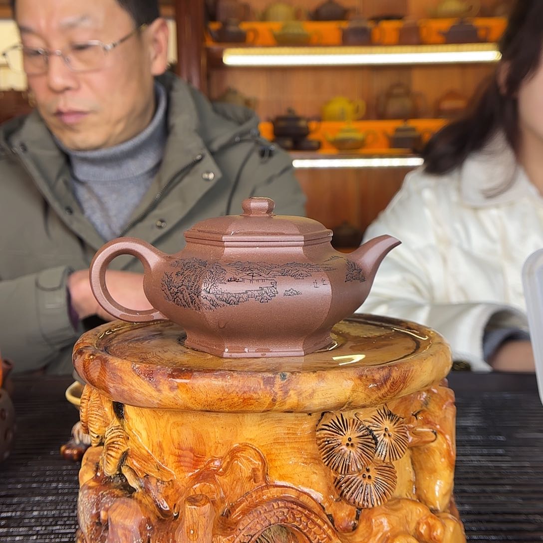 紫砂茶壶许俊紫砂壶300cc底槽青