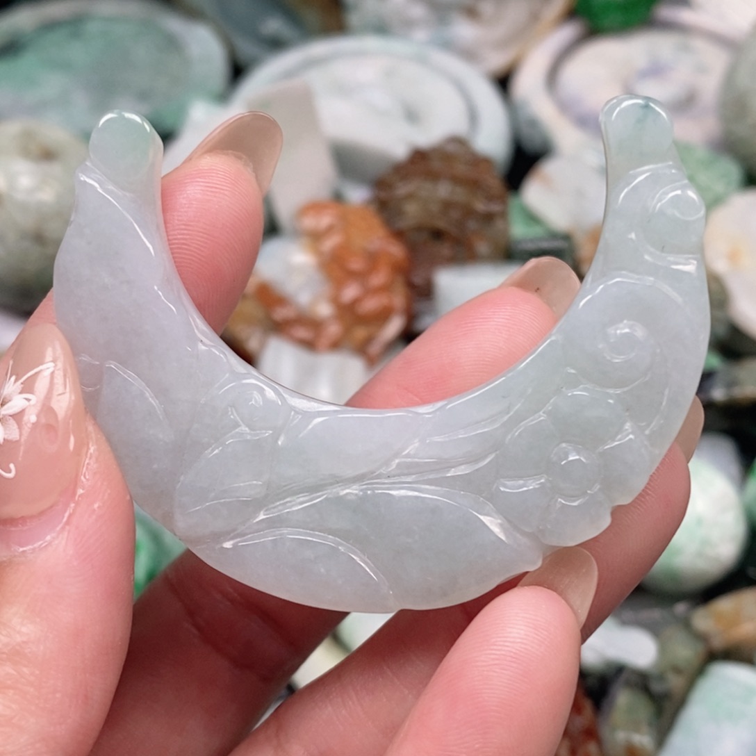 翡翠未镶嵌吊坠(不含链)