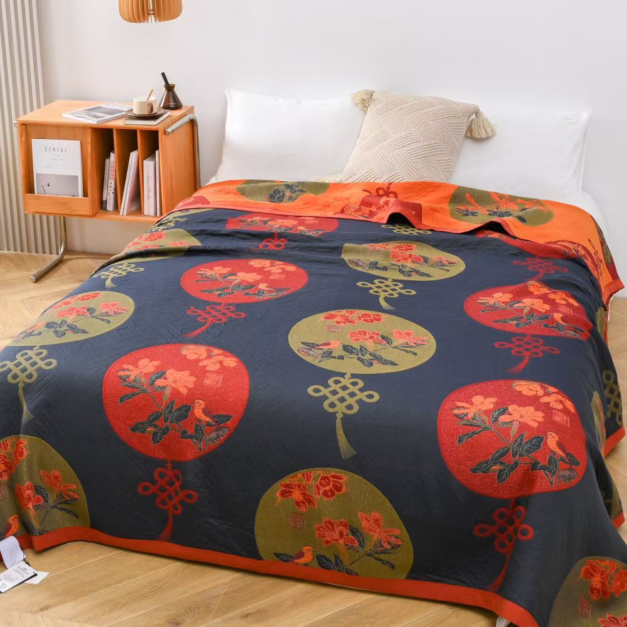 【Y枝雀】230*250cm可铺可盖多层纱布亲肤通用高端床盖