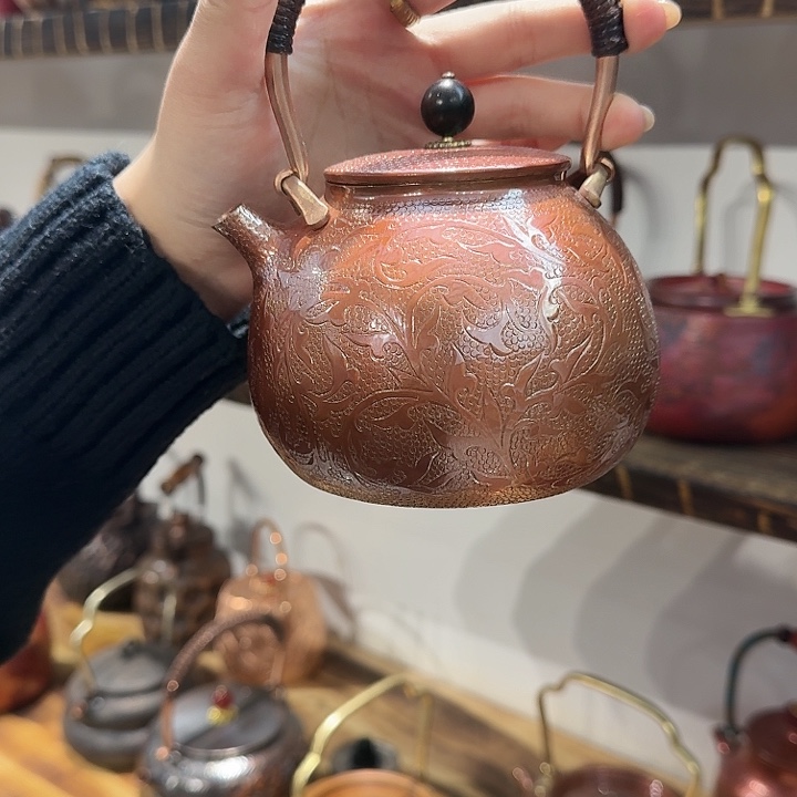萤***光紫铜手工制作摆件