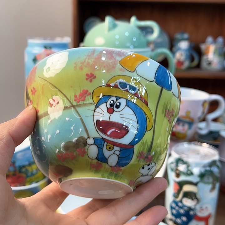 陶景德镇釉下手绘陶瓷 