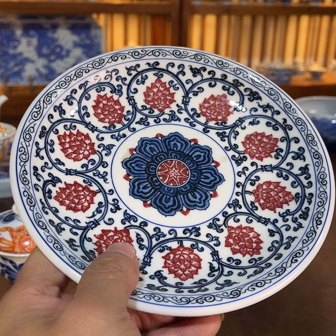 錡镇堂手工手绘壶承