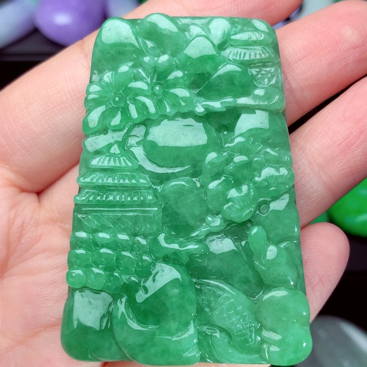 翡翠未镶嵌吊坠(不含链)