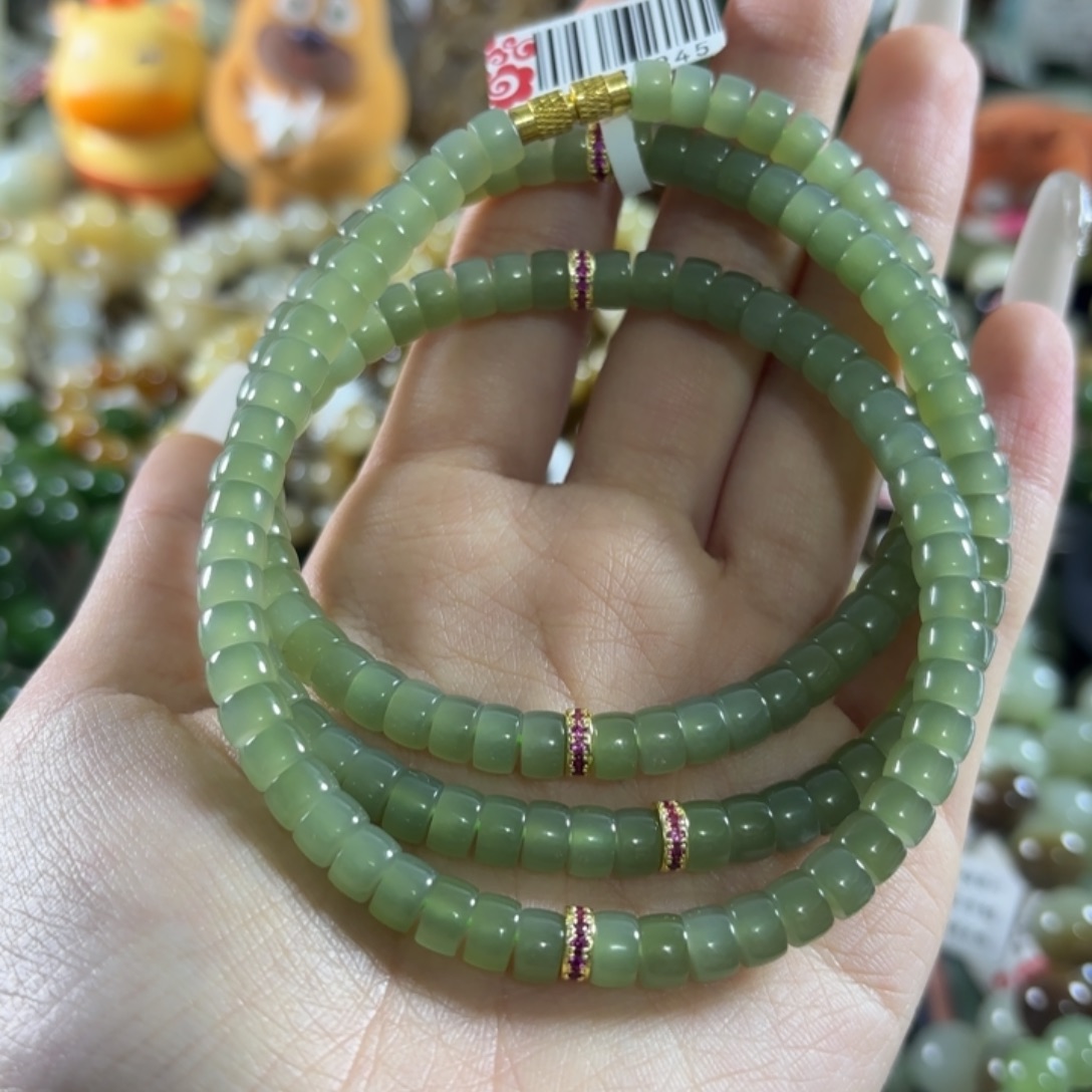 和田玉未镶嵌手链