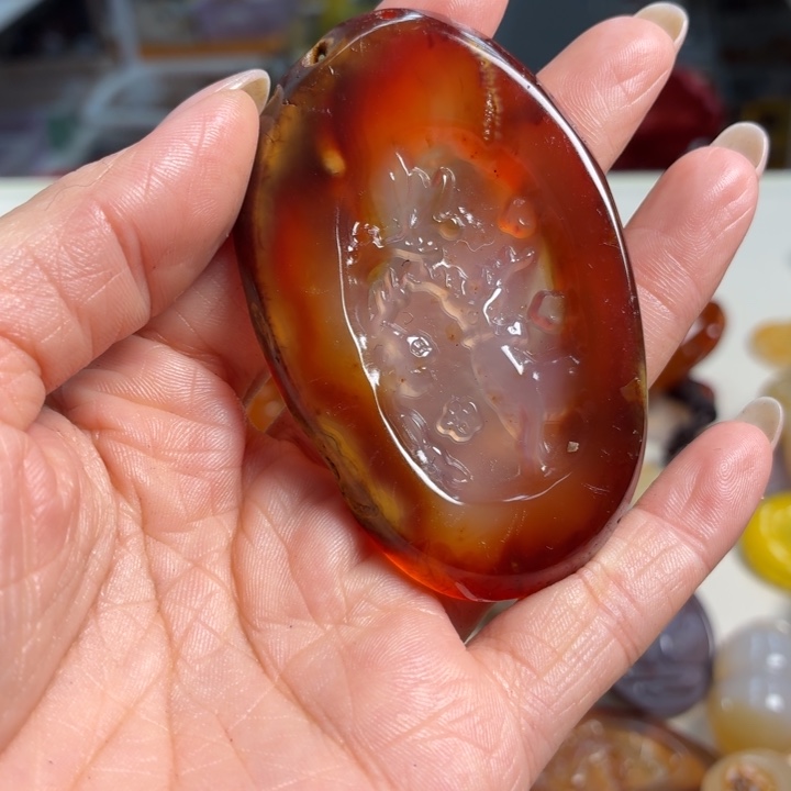 玛瑙/玉髓未镶嵌吊坠(不含链)